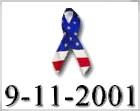 September 11 911 memorial ribbon graphic