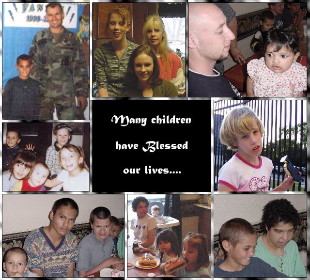 Beautiful photos our our family of many special children, and some our grandchildren! - custom graphic design by AAAWorld Wide Web Design