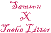 Link to Samson X Tasha Litter Page word art graphic design by AAAWWW Afghans Afghans Afghans  World Wide Web Design