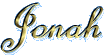 Jonah - title - 3D custom graphic word art transparent gif by Lynda Farley AAA World Wide Web Design