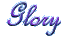 Glory - 3D custom graphic word art transparent gif by Lynda Farley AAA World Wide Web Design