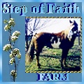 link for Step Of Faith Farm, AQHA and APHA registered Quarter Horses and Paint Horses - stud service available - located in Glasgow, Kentucky - art graphic design by AAAWWW Afghans Afghans Afghans World Wide Web Design