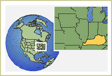clip  art graphic - map of world and state Kentucky location for SKY Shelties - AKC reg shetland sheepdogs breeder puppies - AAAWWW AAA World Wide Web Design 